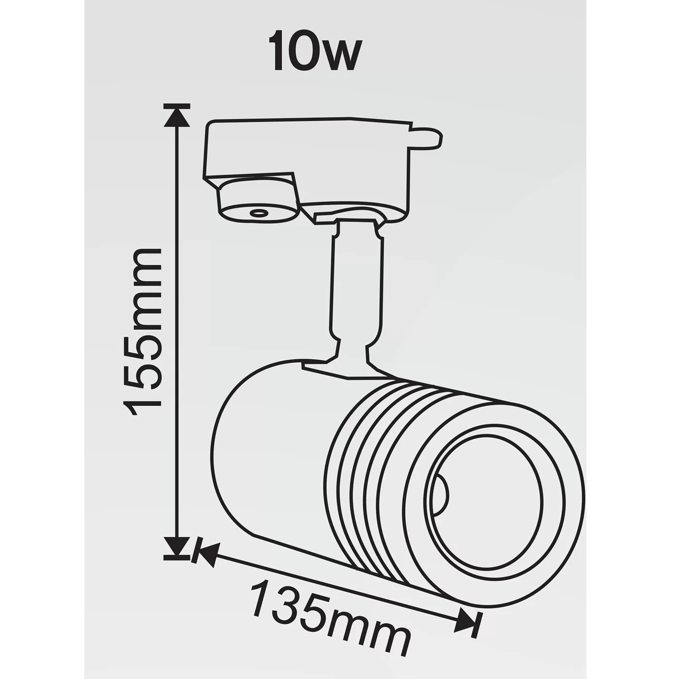 1006-10w COB Track Light