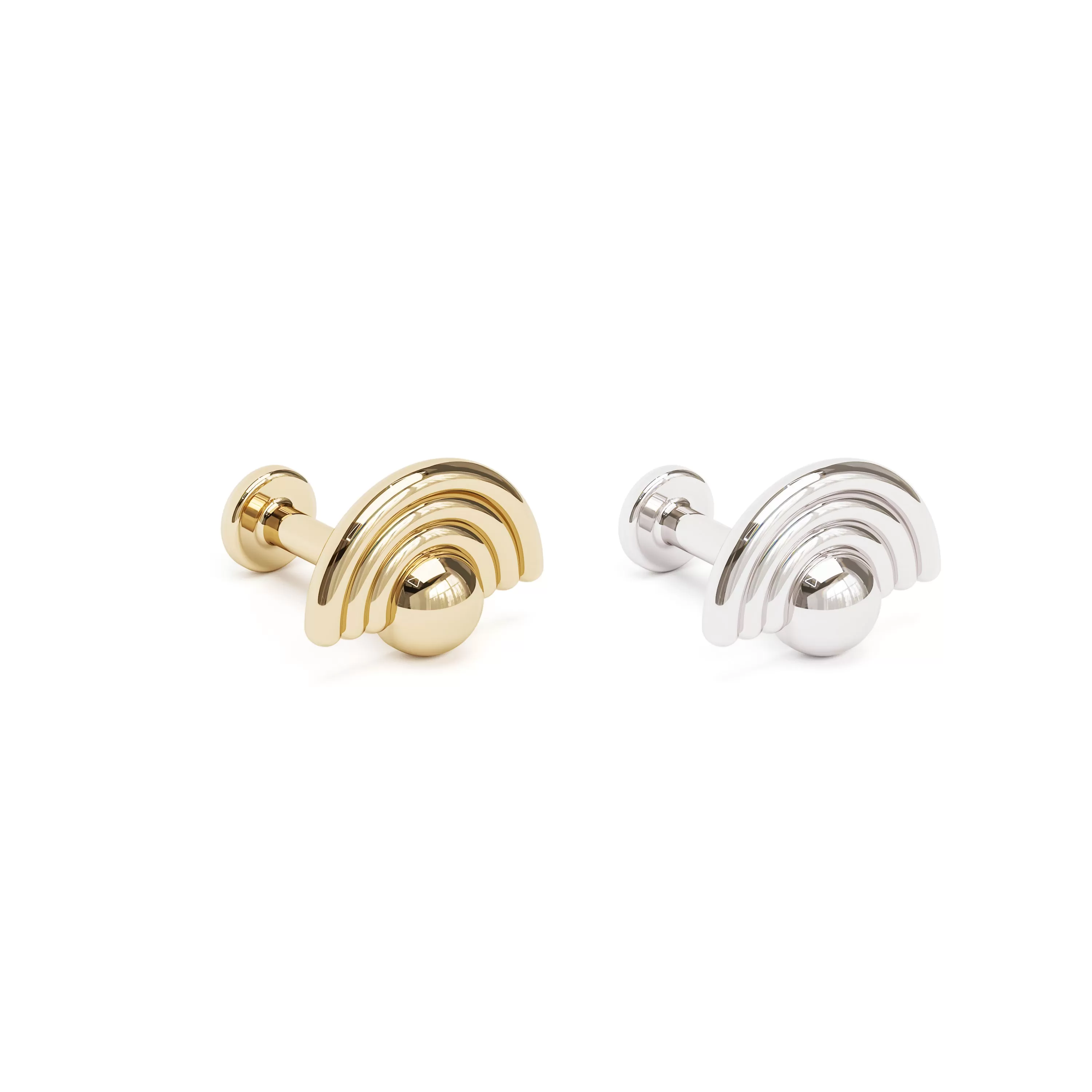 14K Gold Rainbow Stud