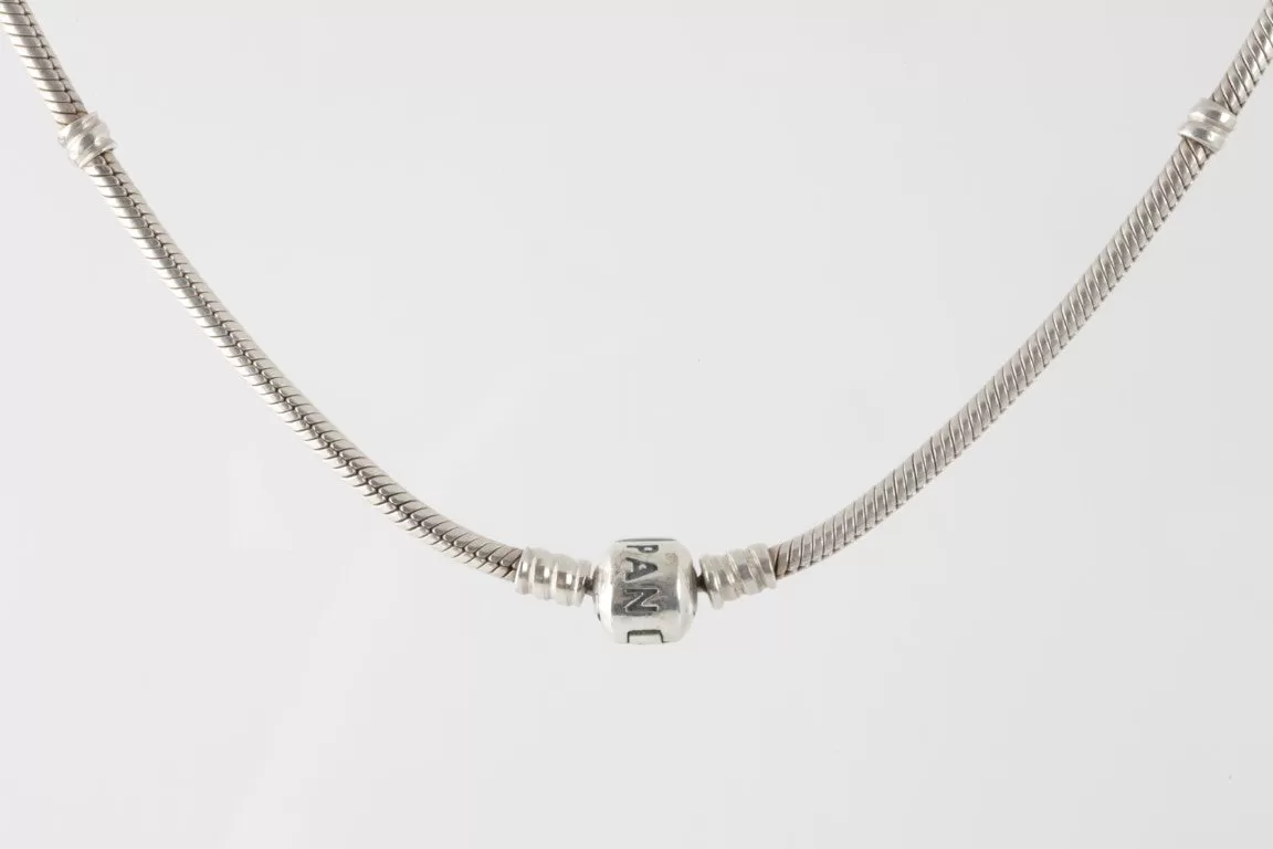 18" ﻿Pandora Sterling Silver Necklace(29.4g)