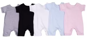 2-Pack Short Sleeved Blank Baby Romper Made From 100% Cotton