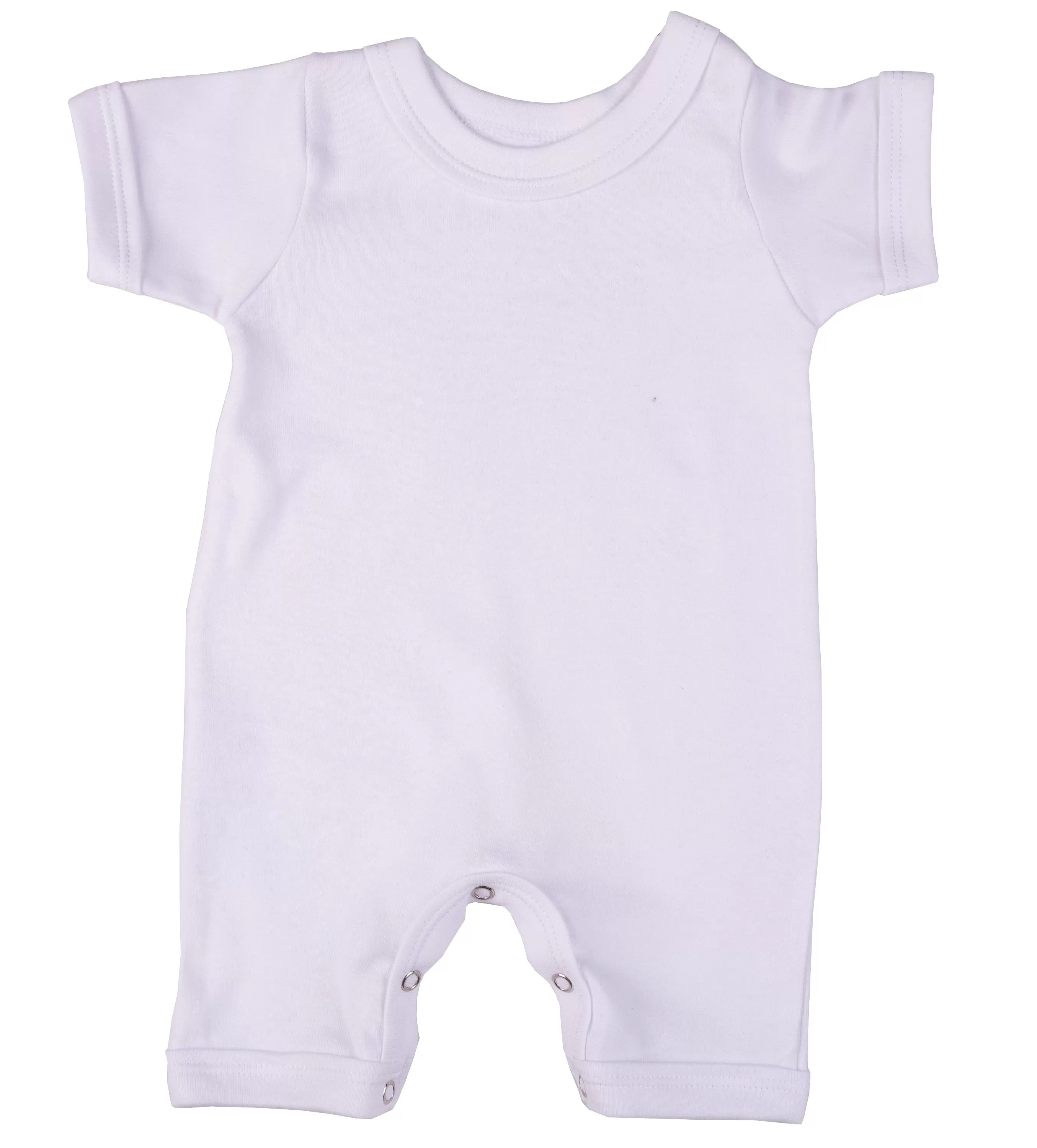 2-Pack Short Sleeved Blank Baby Romper Made From 100% Cotton