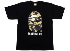 A Bathing Ape 1st Camo by Bathing Ape Tee in Black/Yellow