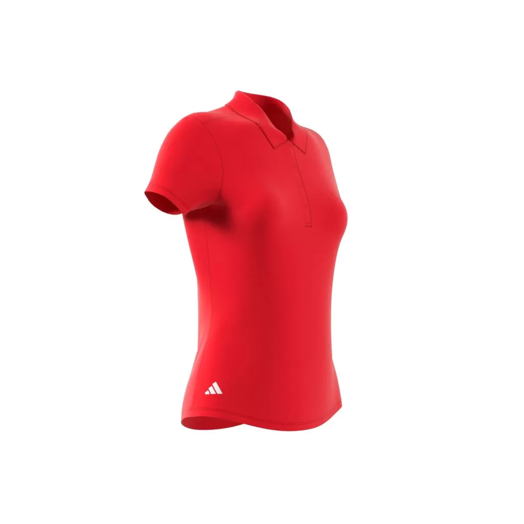 Adidas polo femme performance solid rouge