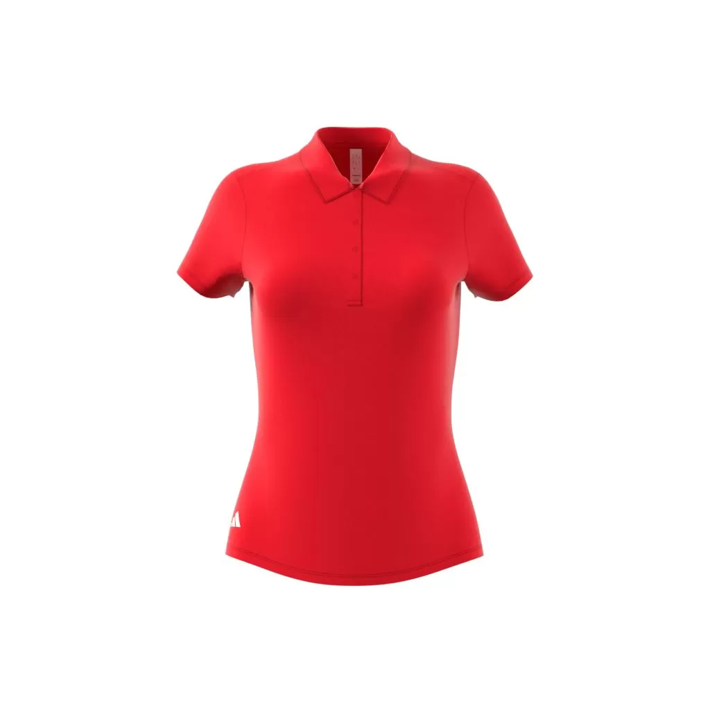 Adidas polo femme performance solid rouge