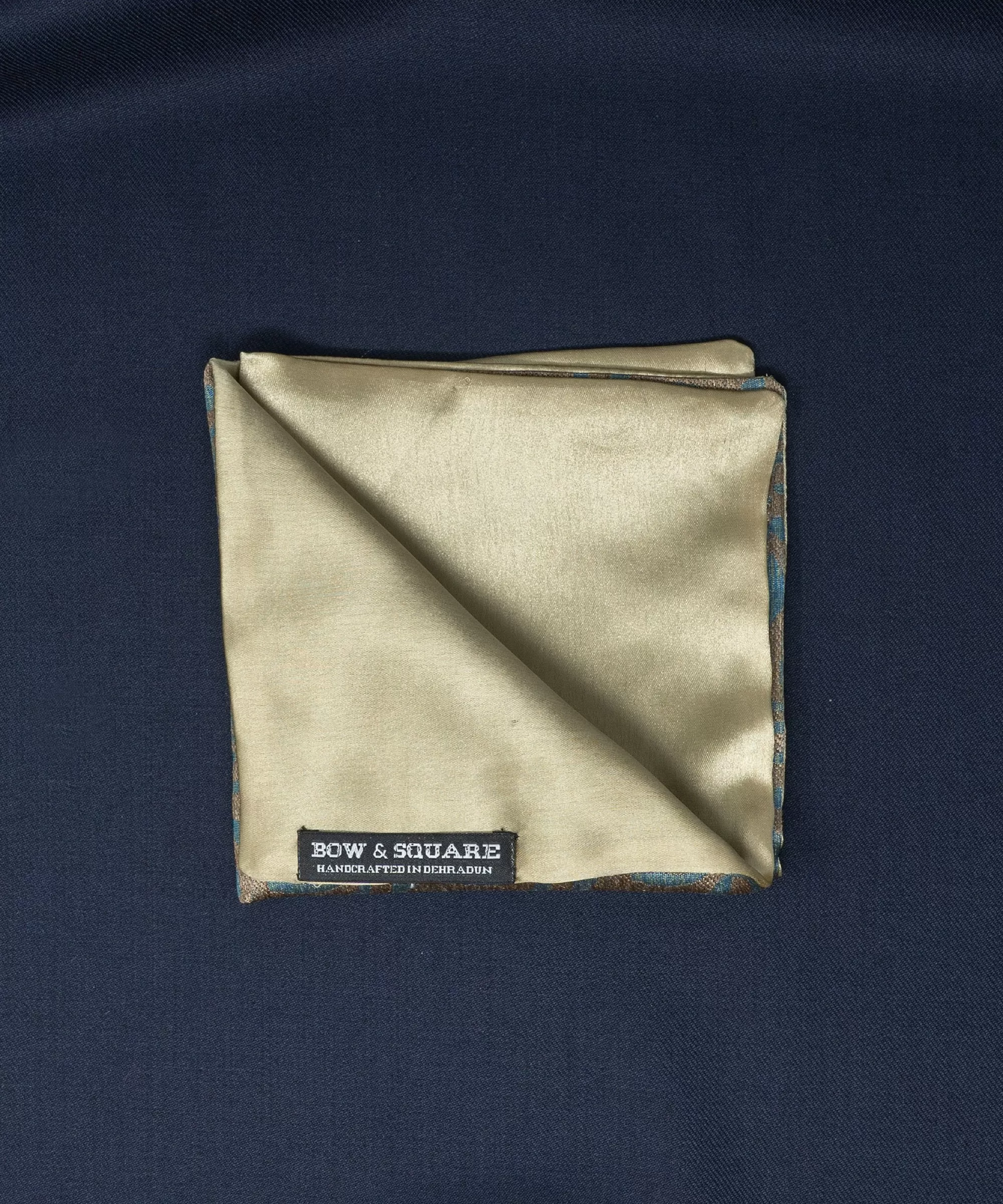 After 8 Solid Blue Pocket Square