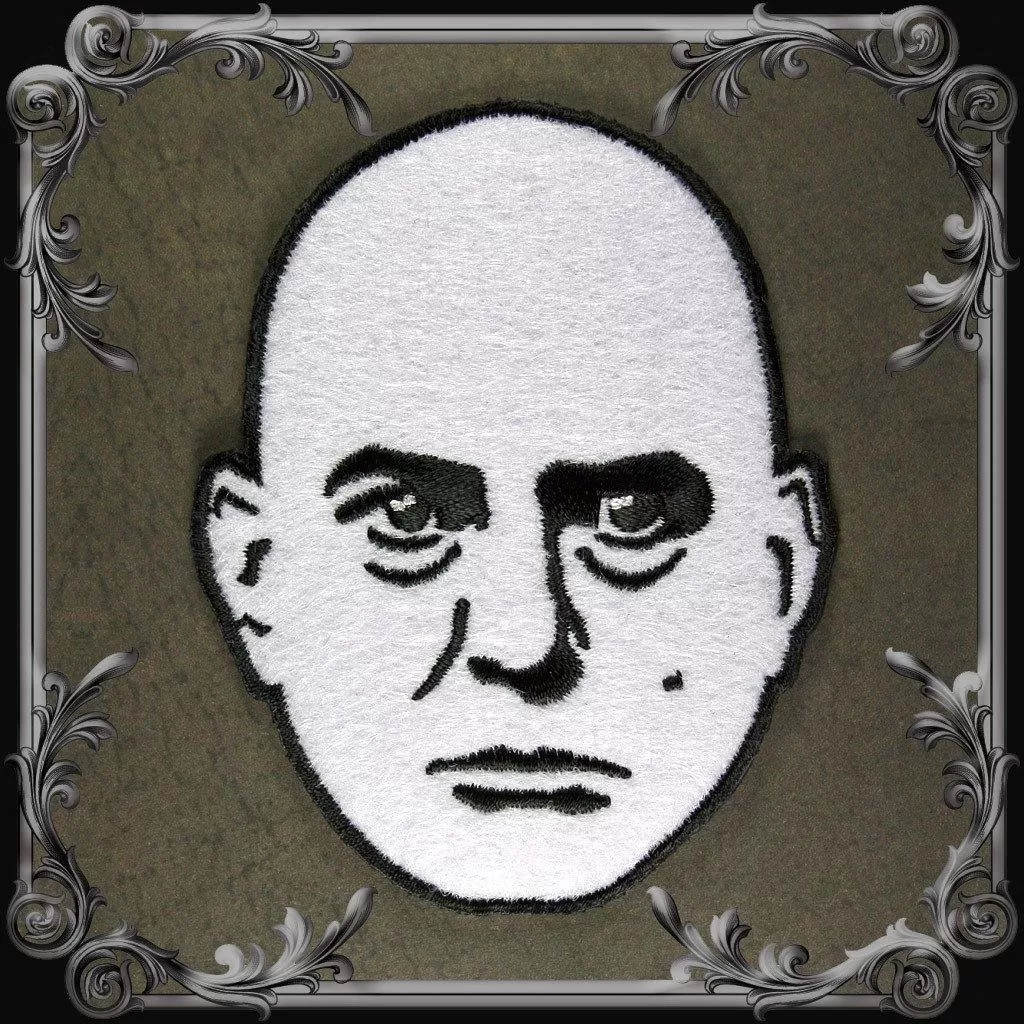 Aleister Crowley Head Patch