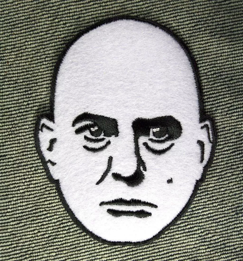 Aleister Crowley Head Patch