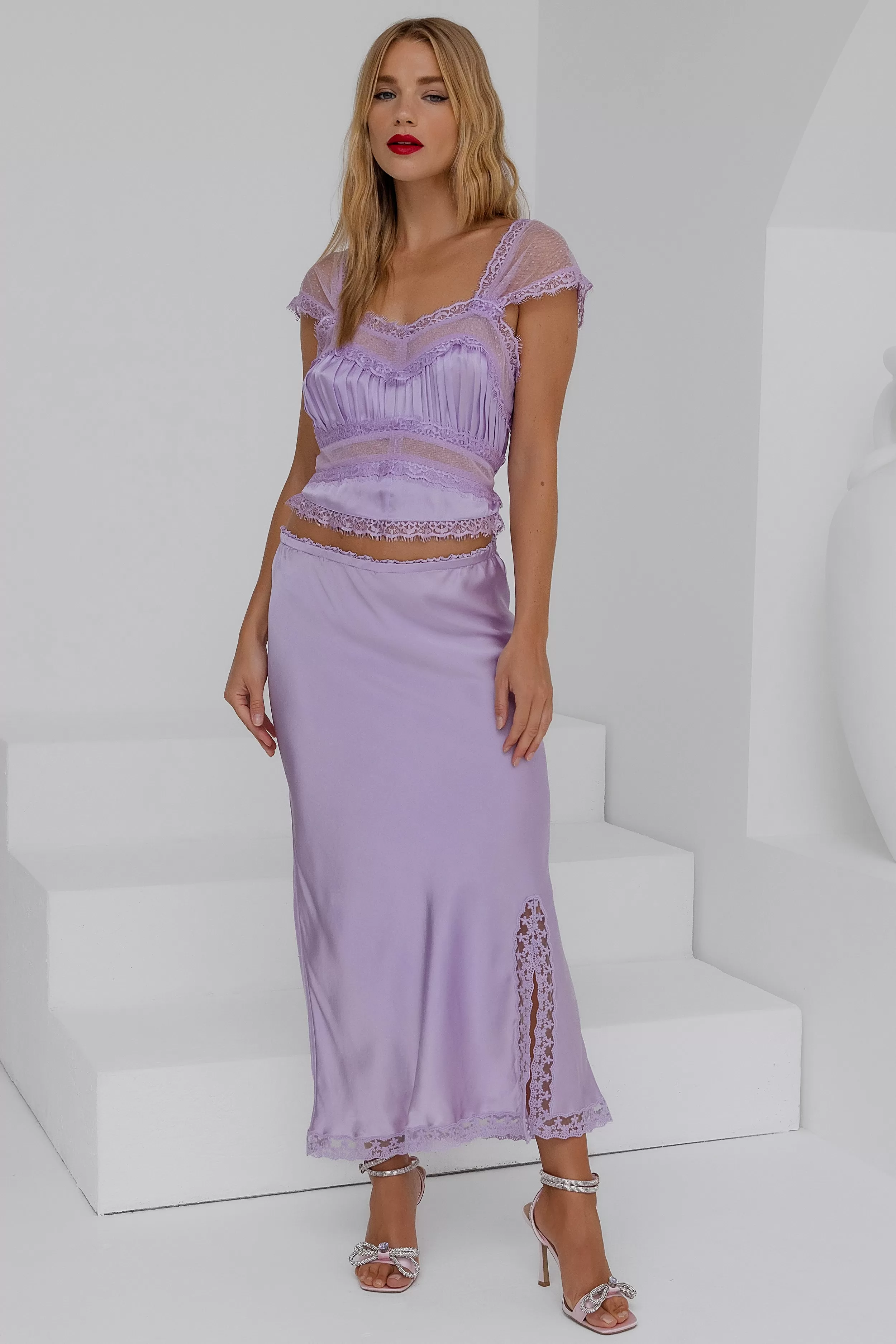 Angel Lace Set - Pastel Lilac