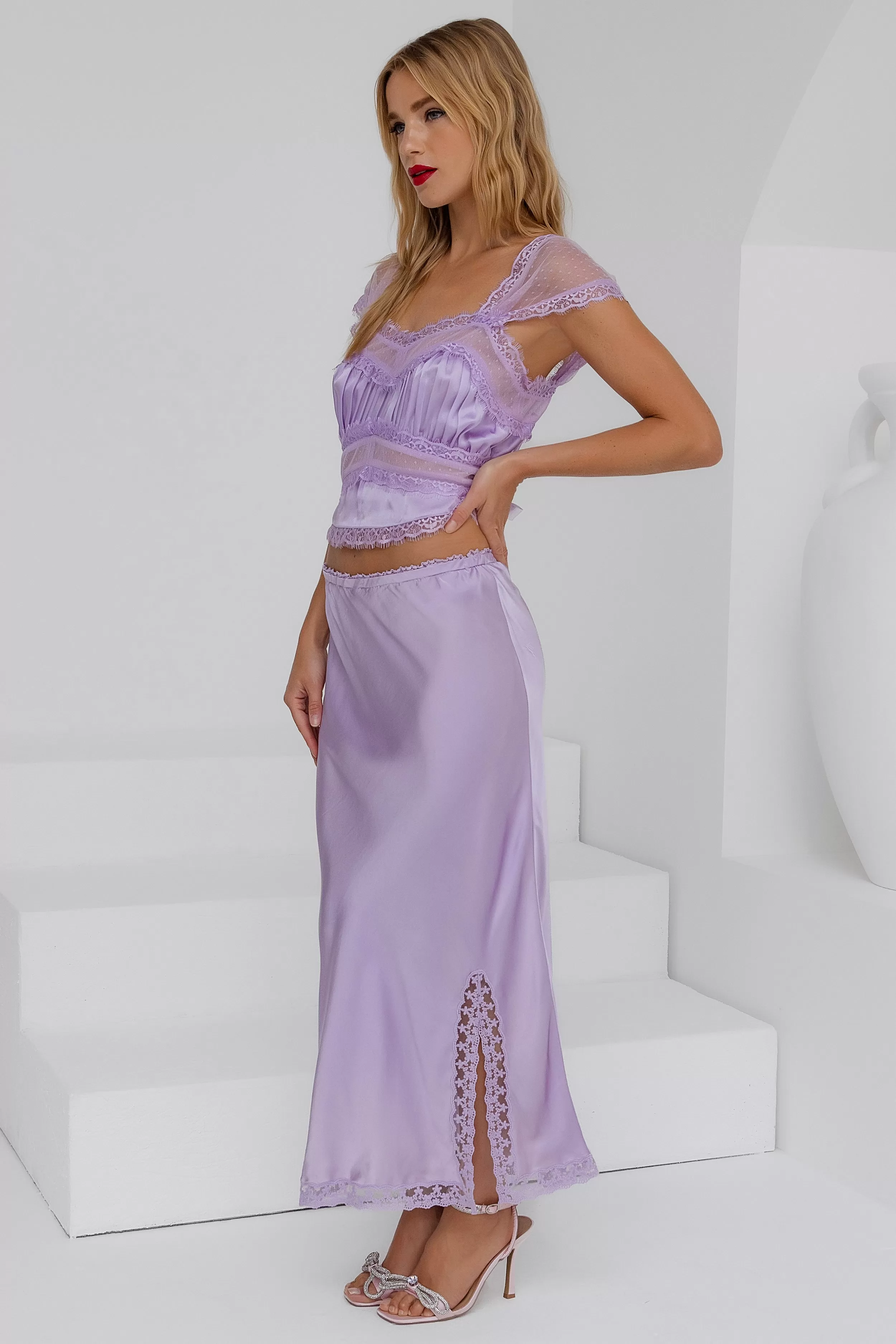 Angel Lace Set - Pastel Lilac