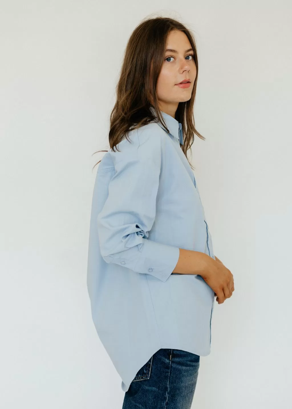 Anine Bing Mika Shirt in Blue