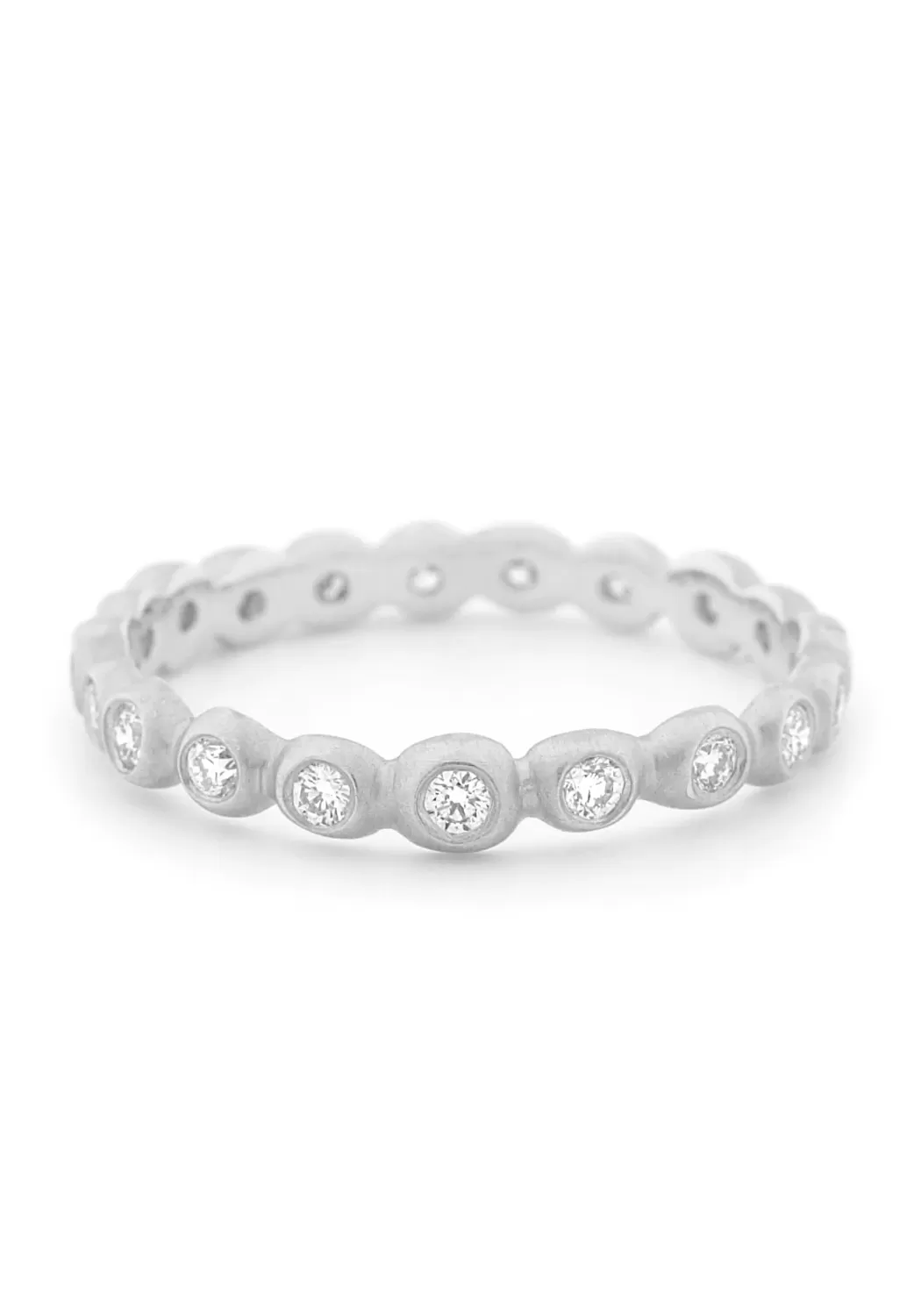 Anne Sportun 14K White Gold Diamond Seed Band