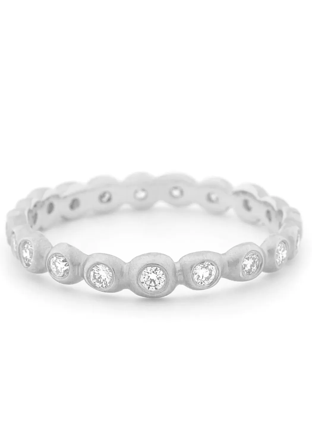 Anne Sportun 14K White Gold Diamond Seed Band