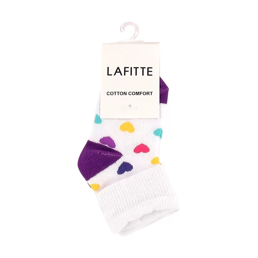 BABY HEARTS SOCKS - WHITE