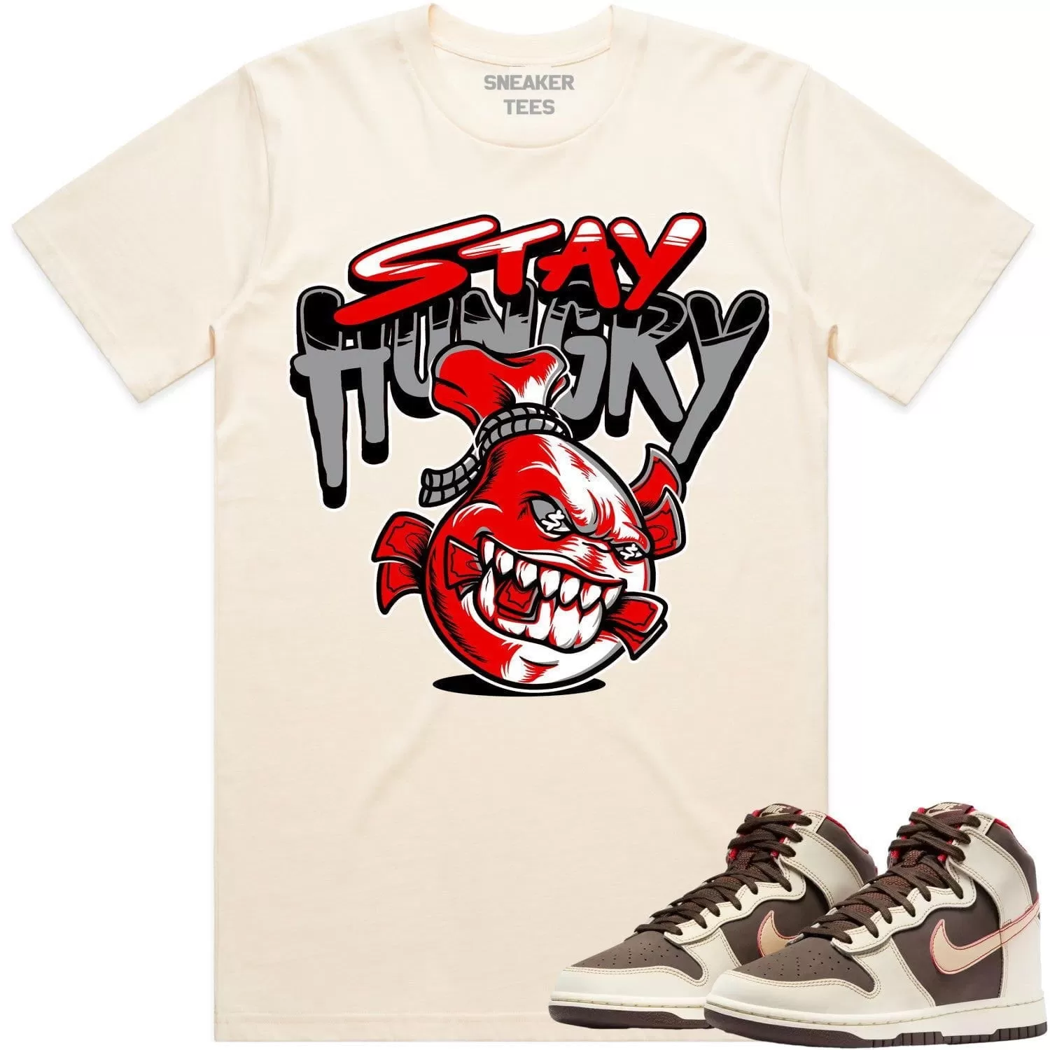 Baroque Brown Dunks Shirt to Match - RED STAY HUNGRY