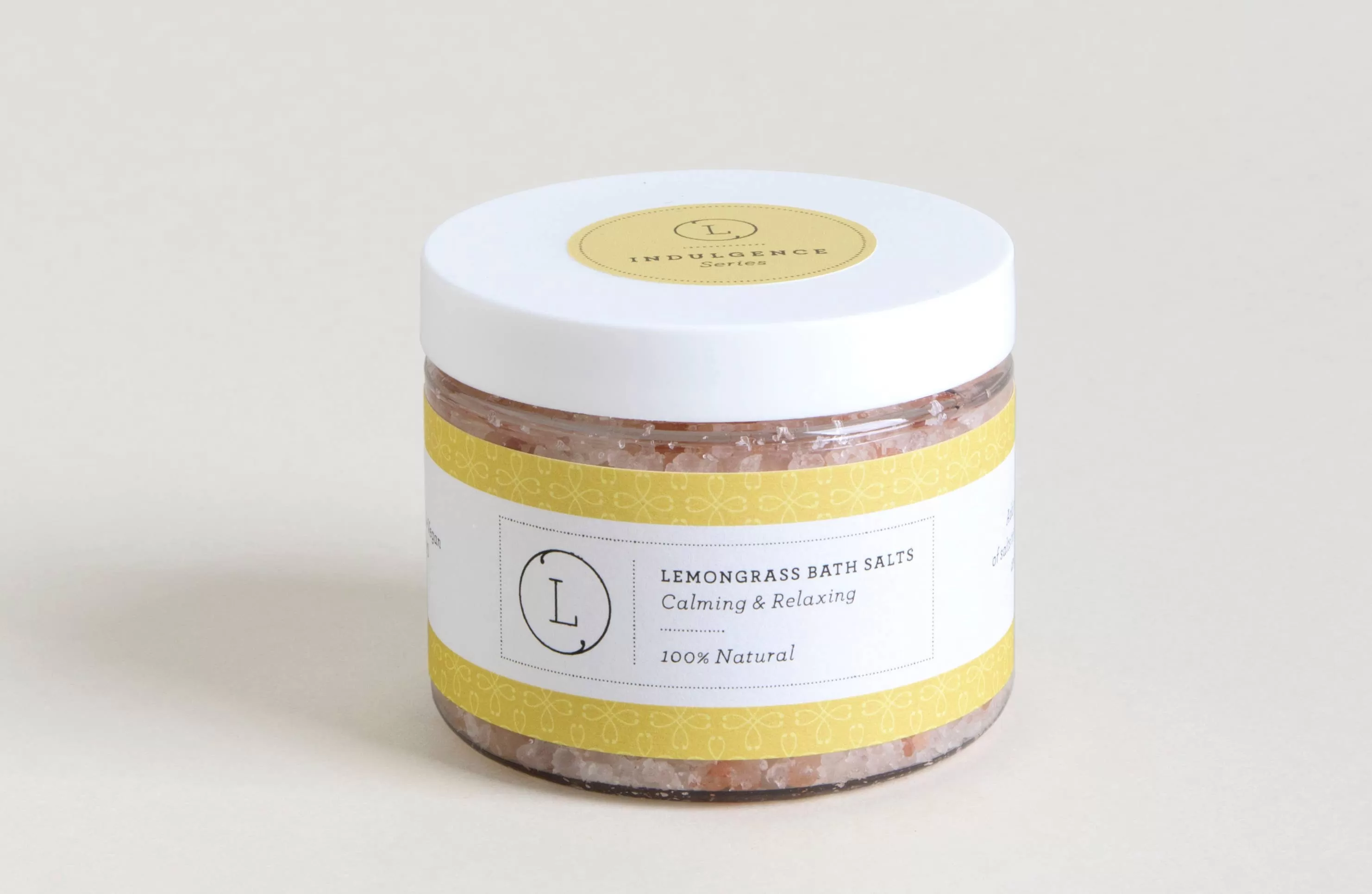 Bath Salt Soak -Lemongrass Infused- Mixed Salts-100% Natural