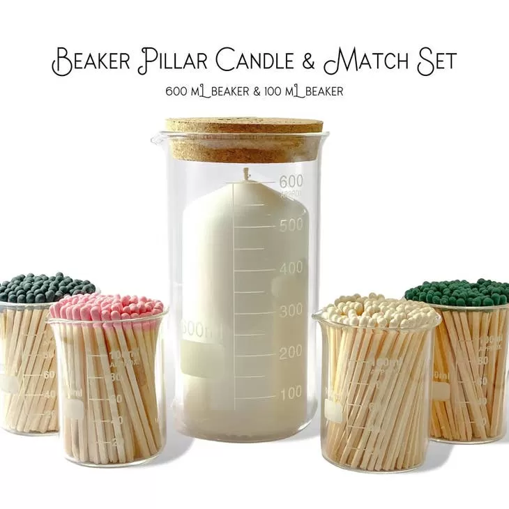 Beaker Candle   Match Set