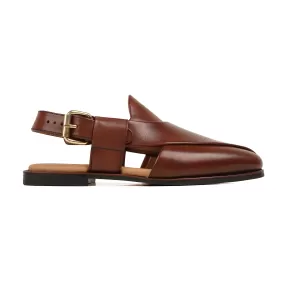 Benoni - Men's Reddish Brown Calf Leather Sandal