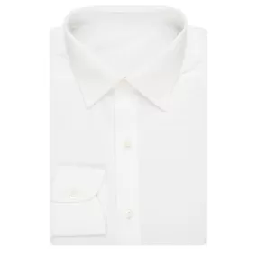 BESPOKE ATHENS Handmade White Poplin Cotton Dress Shirt EU 43 NEW US 17