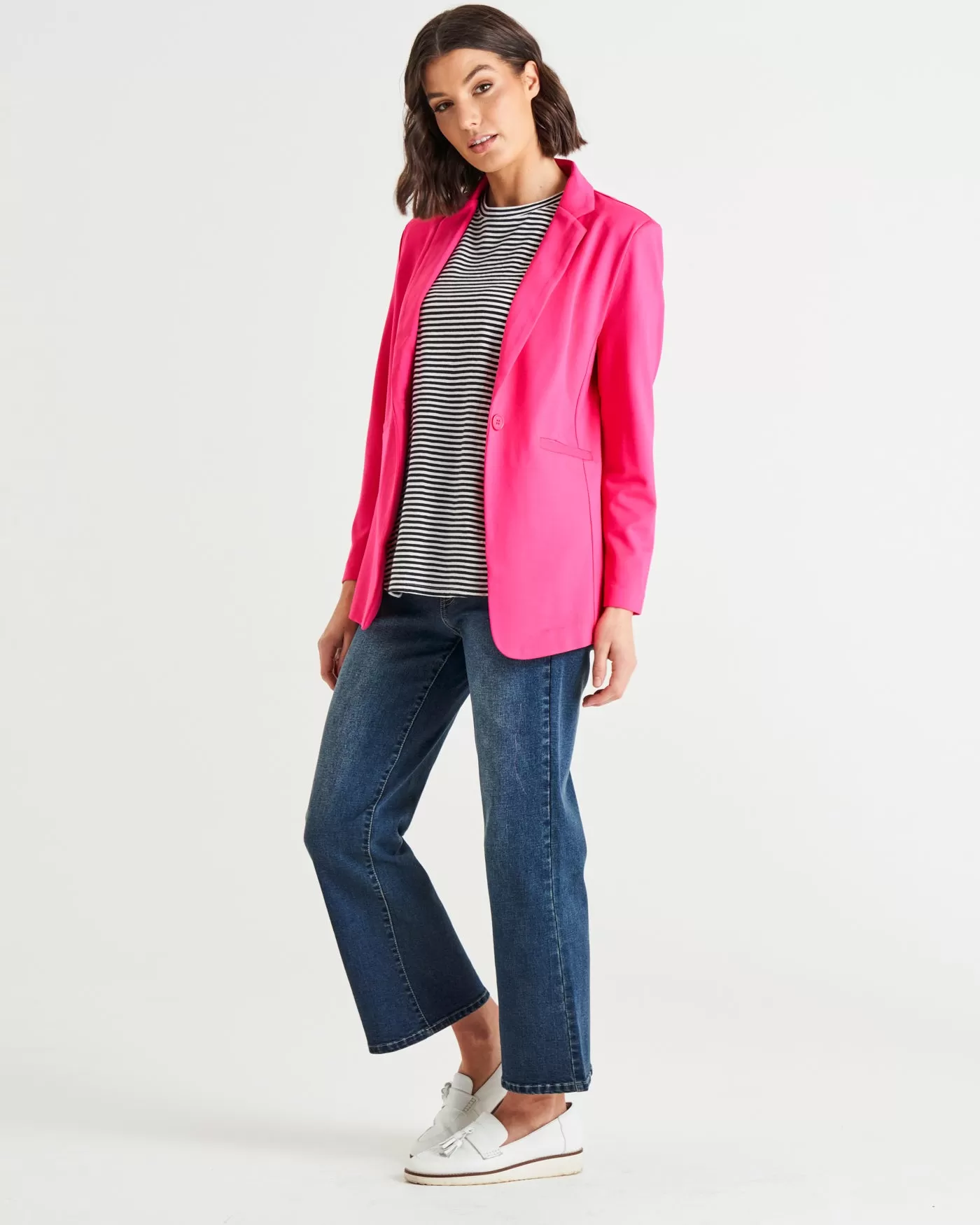 Betty Basics Portsea Blazer - Bubblegum Pink