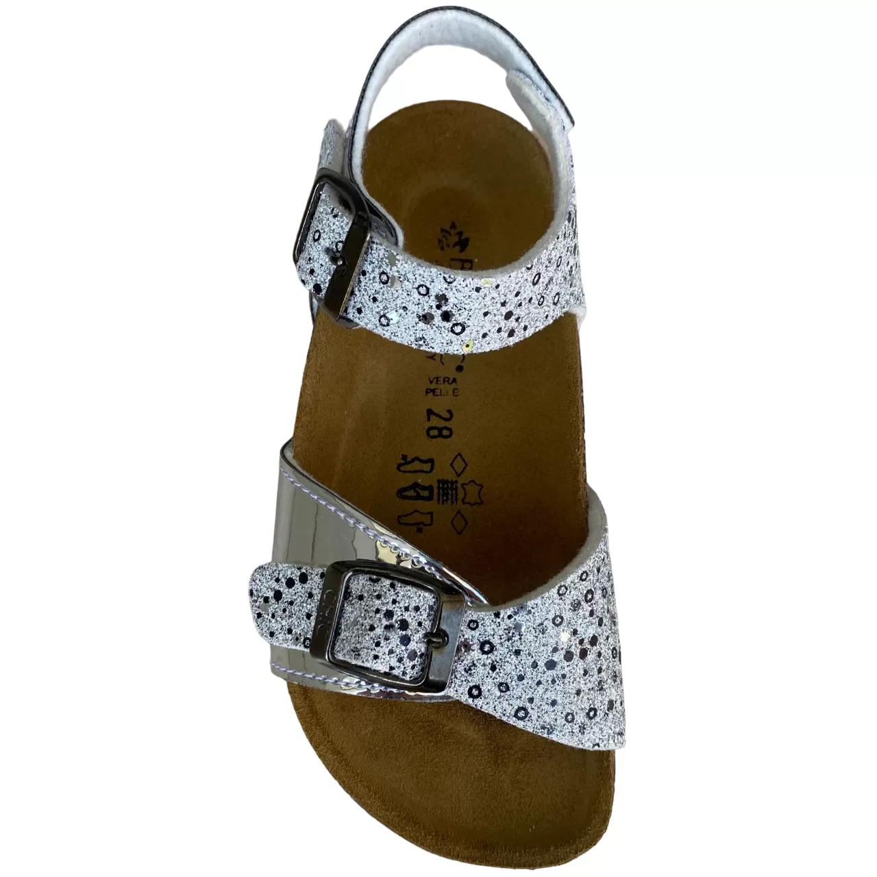 Biochic girl's sandal 44101Rarg silver