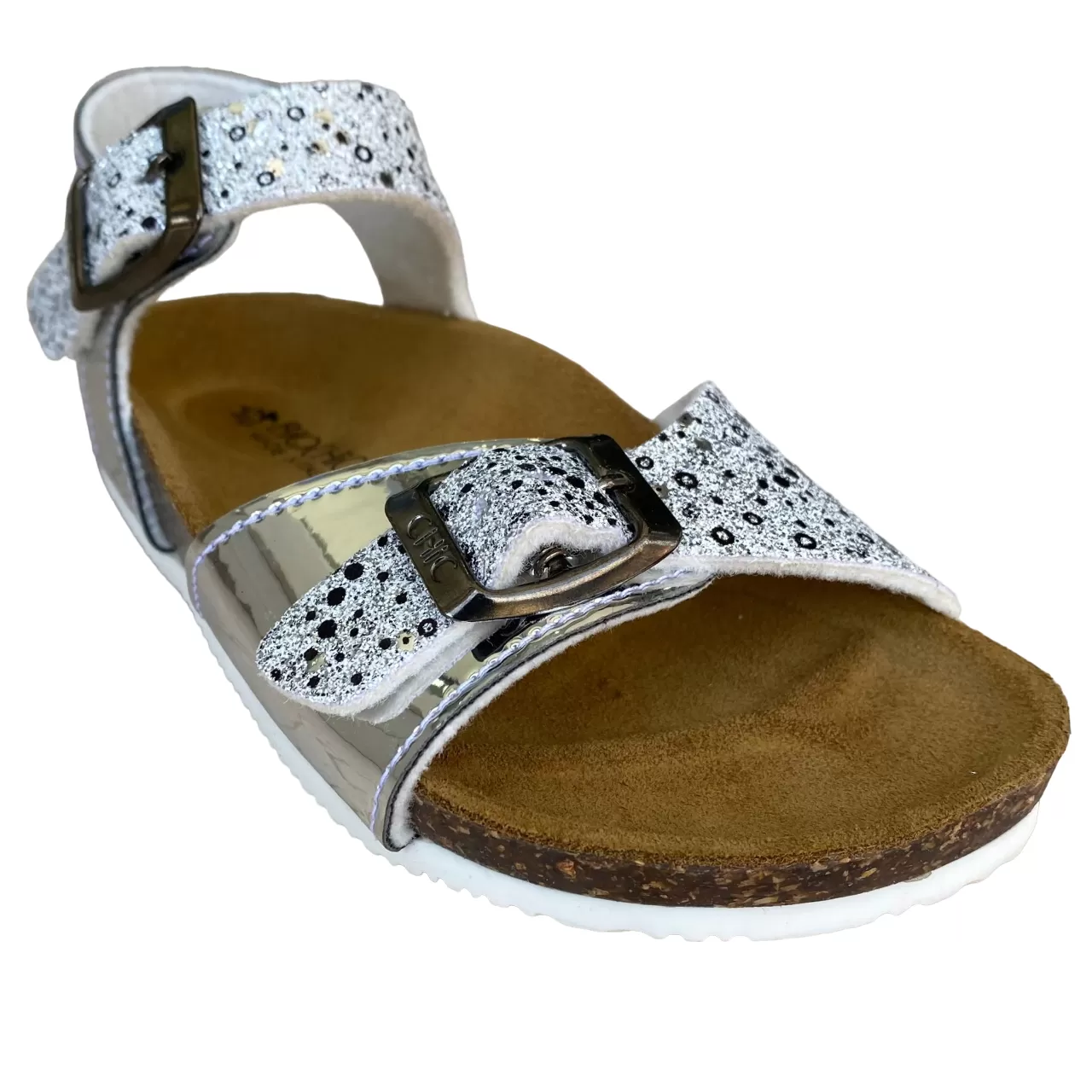 Biochic girl's sandal 44101Rarg silver