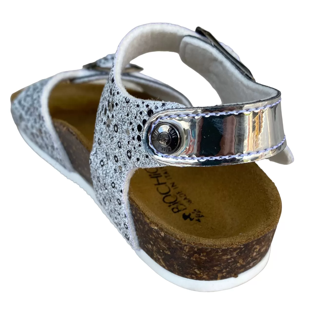 Biochic girl's sandal 44101Rarg silver