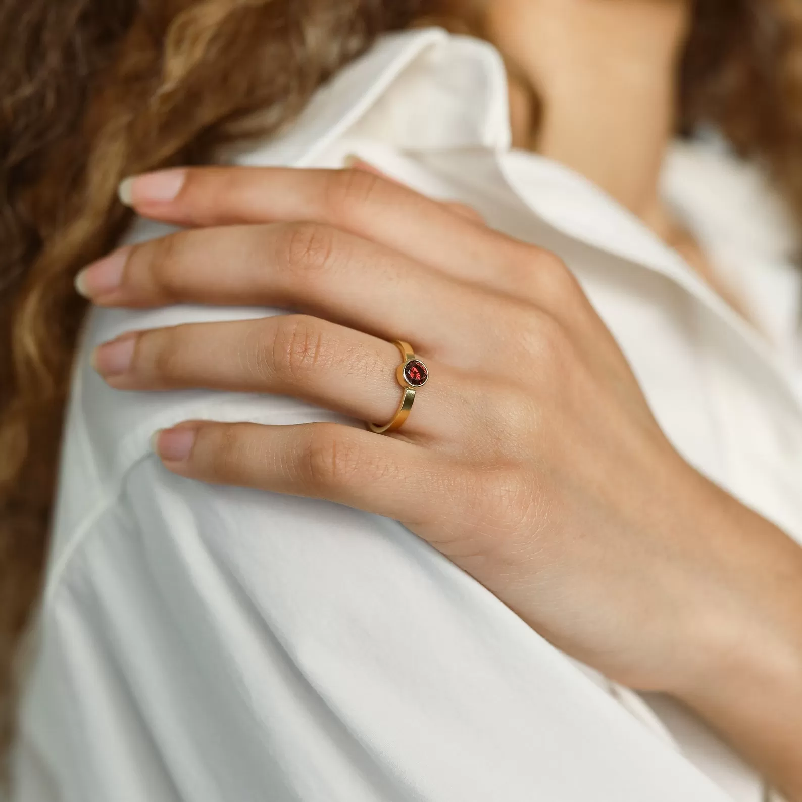 Birthstone Signet Ring