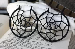 Black Dreamcatcher Earrings