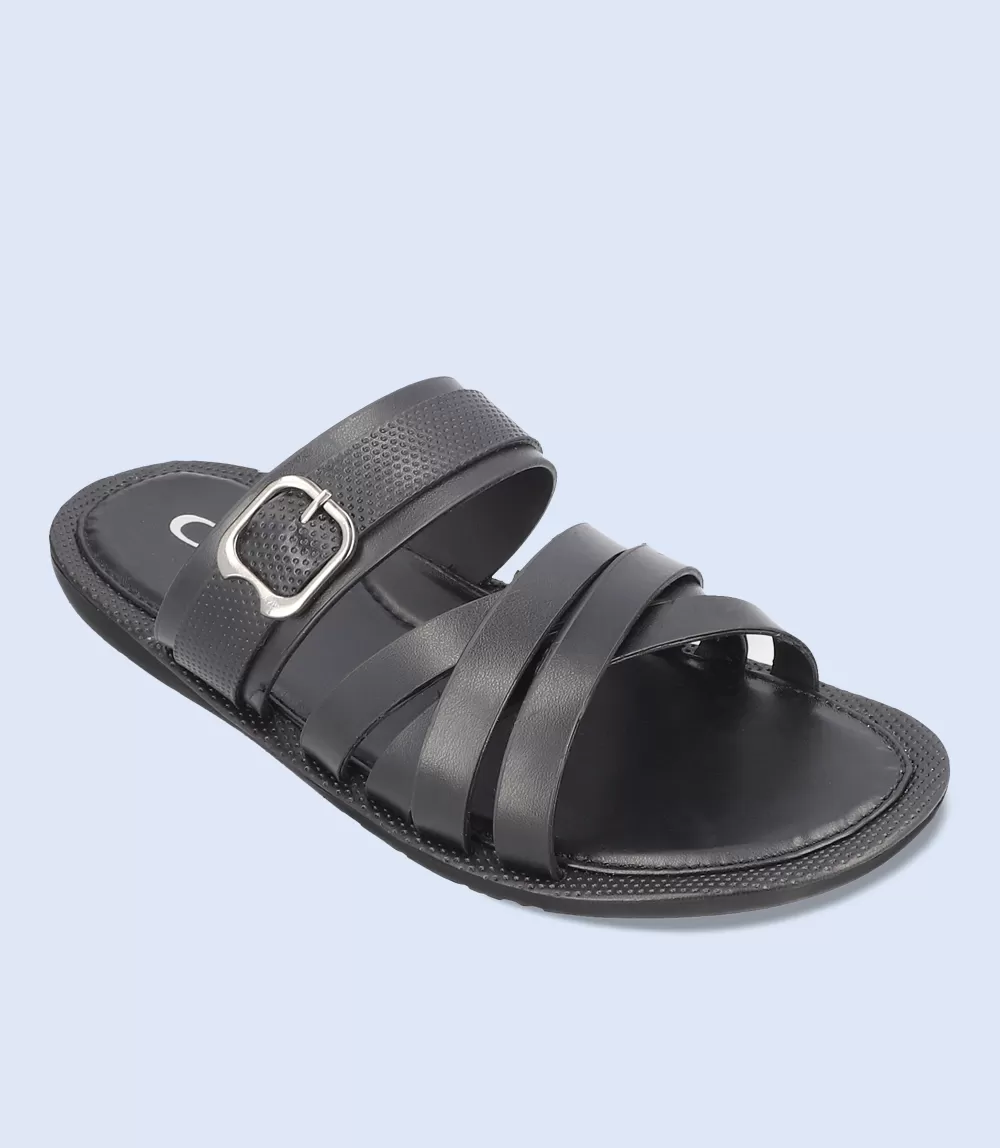 BM4848-BLACK-Men Slipper