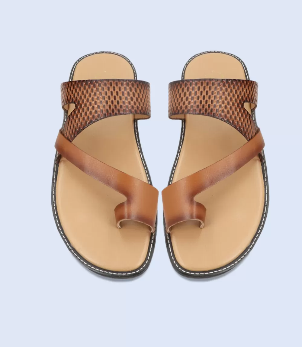 BM5595-TAN-Men Casual Chappal