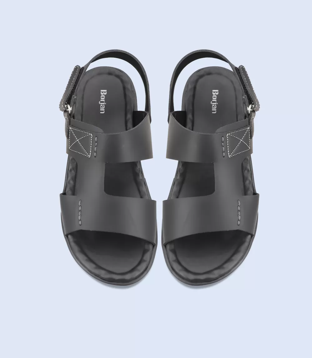 BM5616-BLACK-Men Casual Sandal