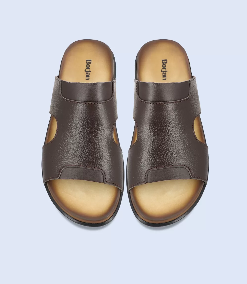 BM5802-BROWN-Men Slipper