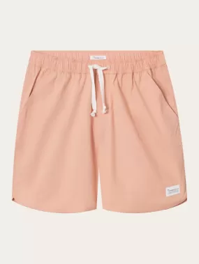 Boardwalk shorts with elastic waist - Coral Pink