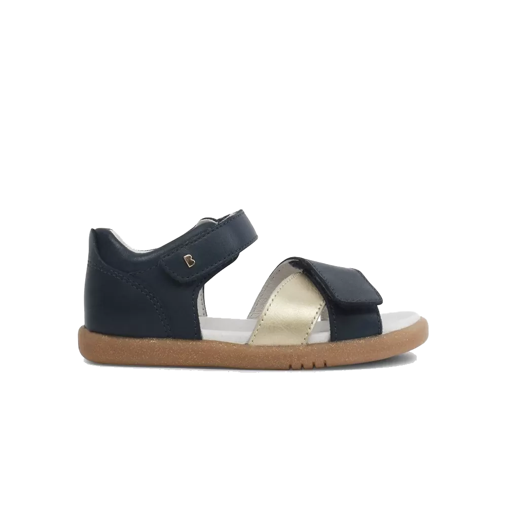 Bobux I-Walk Sail Open Sandal Kids Navy   Misty Gold