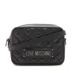 Borsa Donna a Tracolla LOVE MOSCHINO linea Quilted colore Nero con Logo Canna di Fucile JC4167