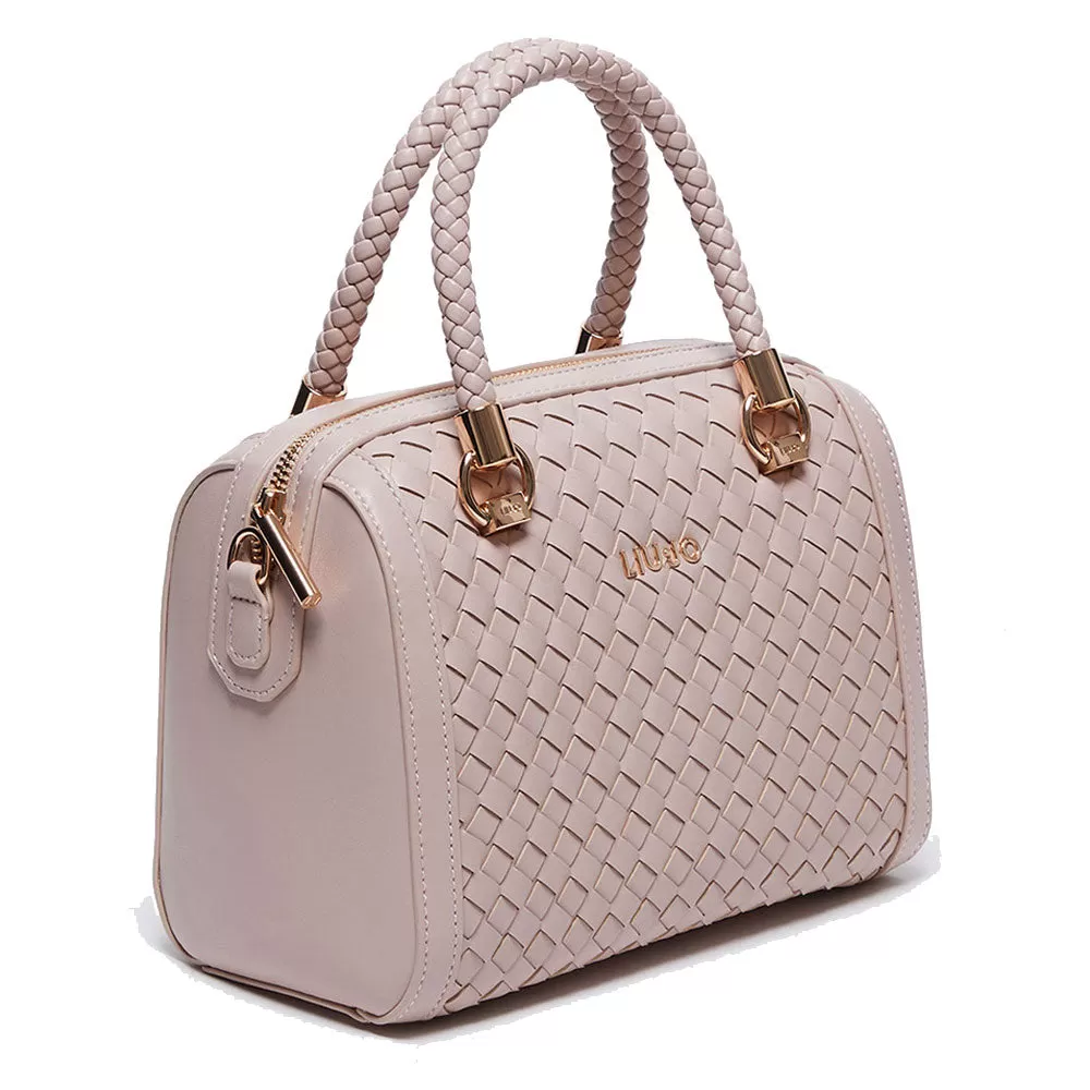 Borsa Donna Bauletto a Mano LIU JO Better Intrecciato Rosa Antico