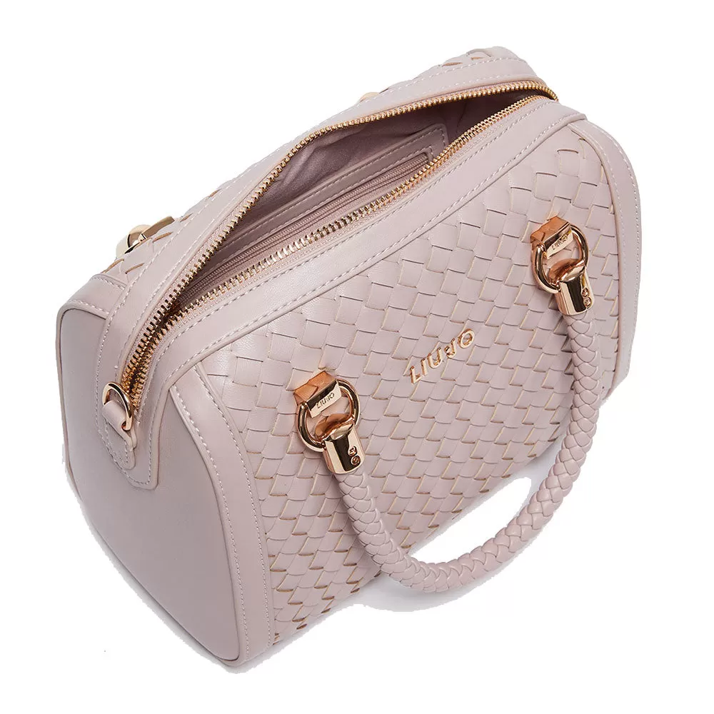 Borsa Donna Bauletto a Mano LIU JO Better Intrecciato Rosa Antico