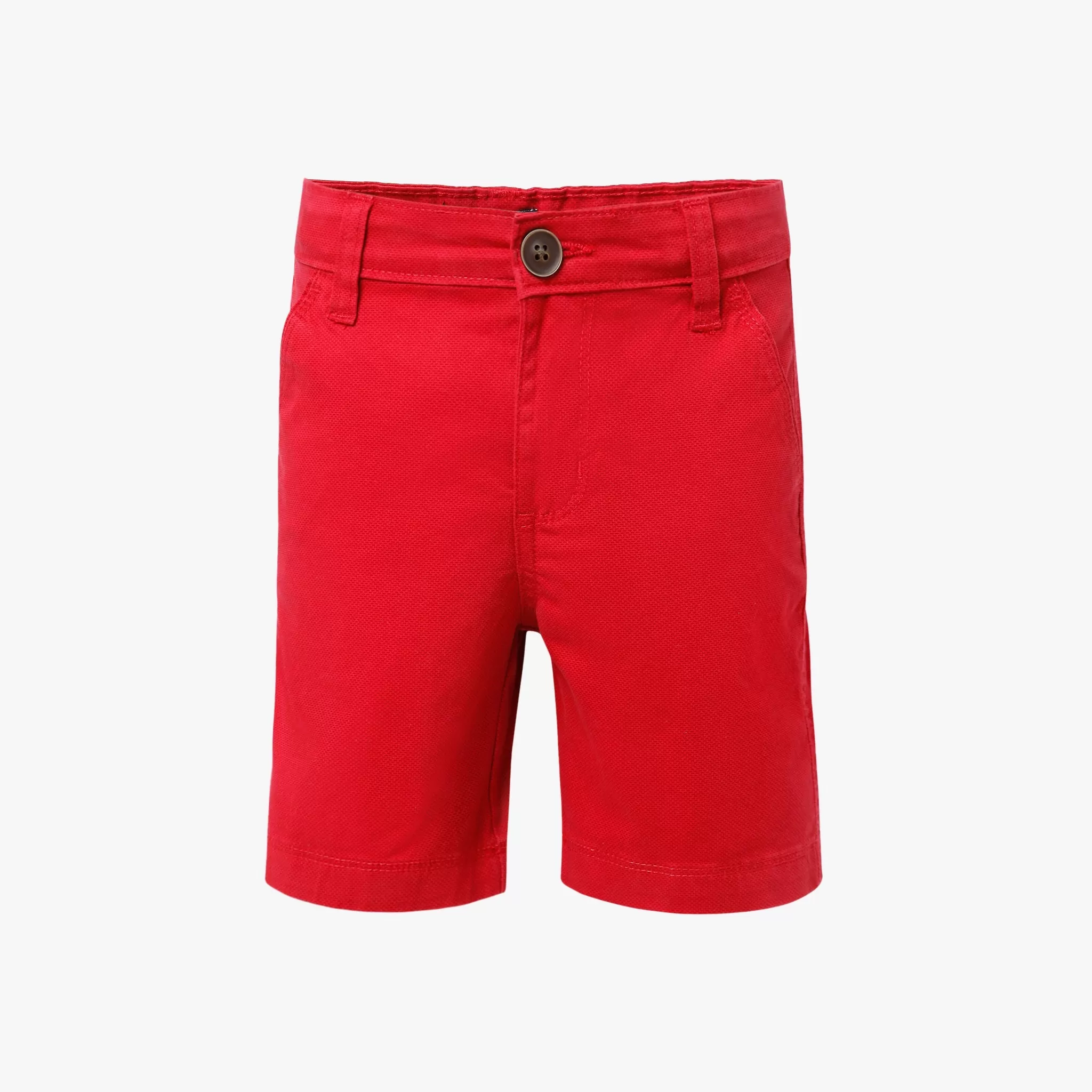 Boy's Regular Fit Solid Mid Rise Shorts