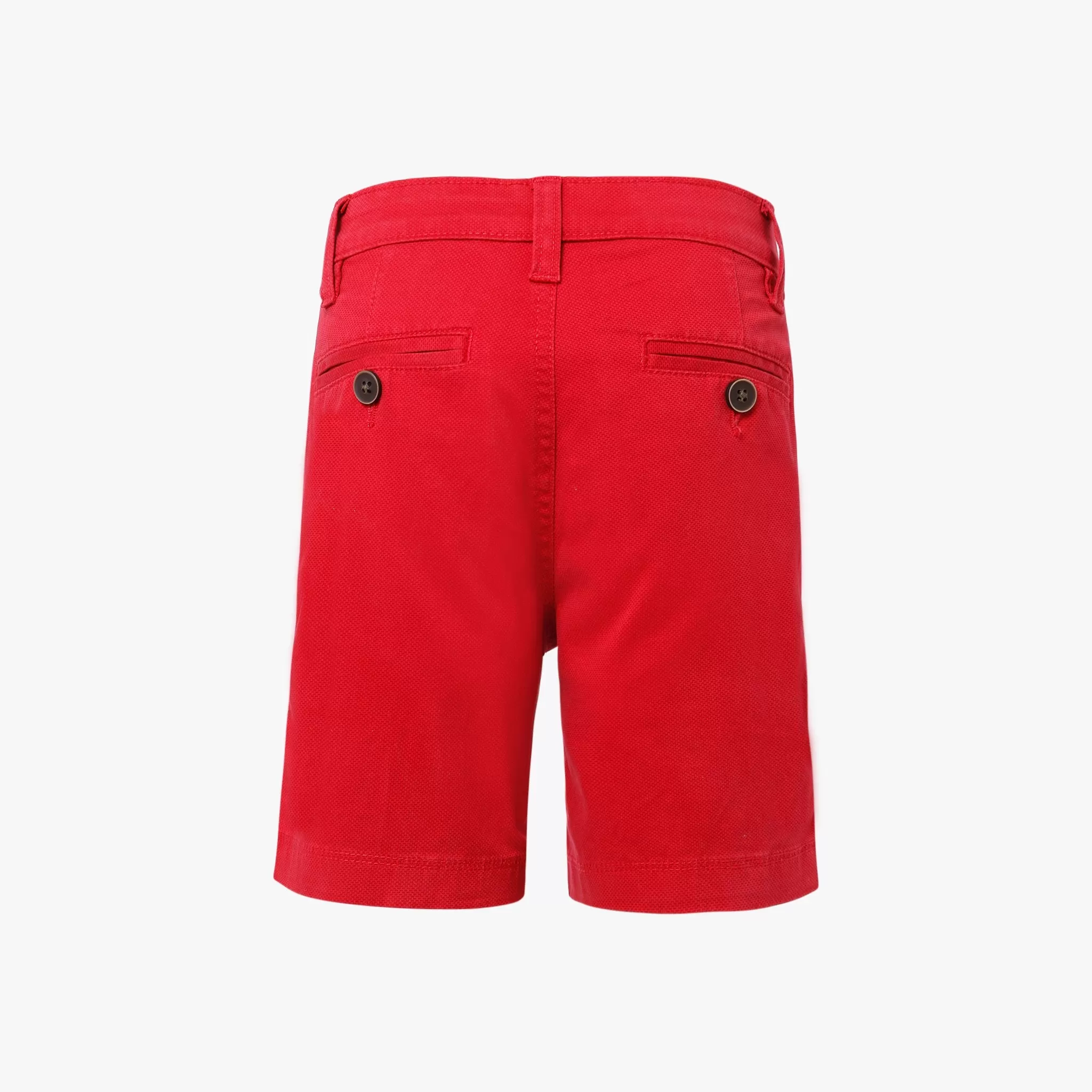 Boy's Regular Fit Solid Mid Rise Shorts