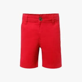 Boy's Regular Fit Solid Mid Rise Shorts