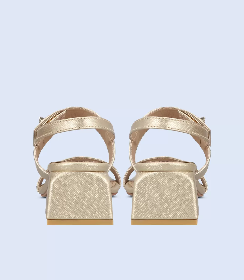 BW9391-GOLDEN-Women Sandal Heel