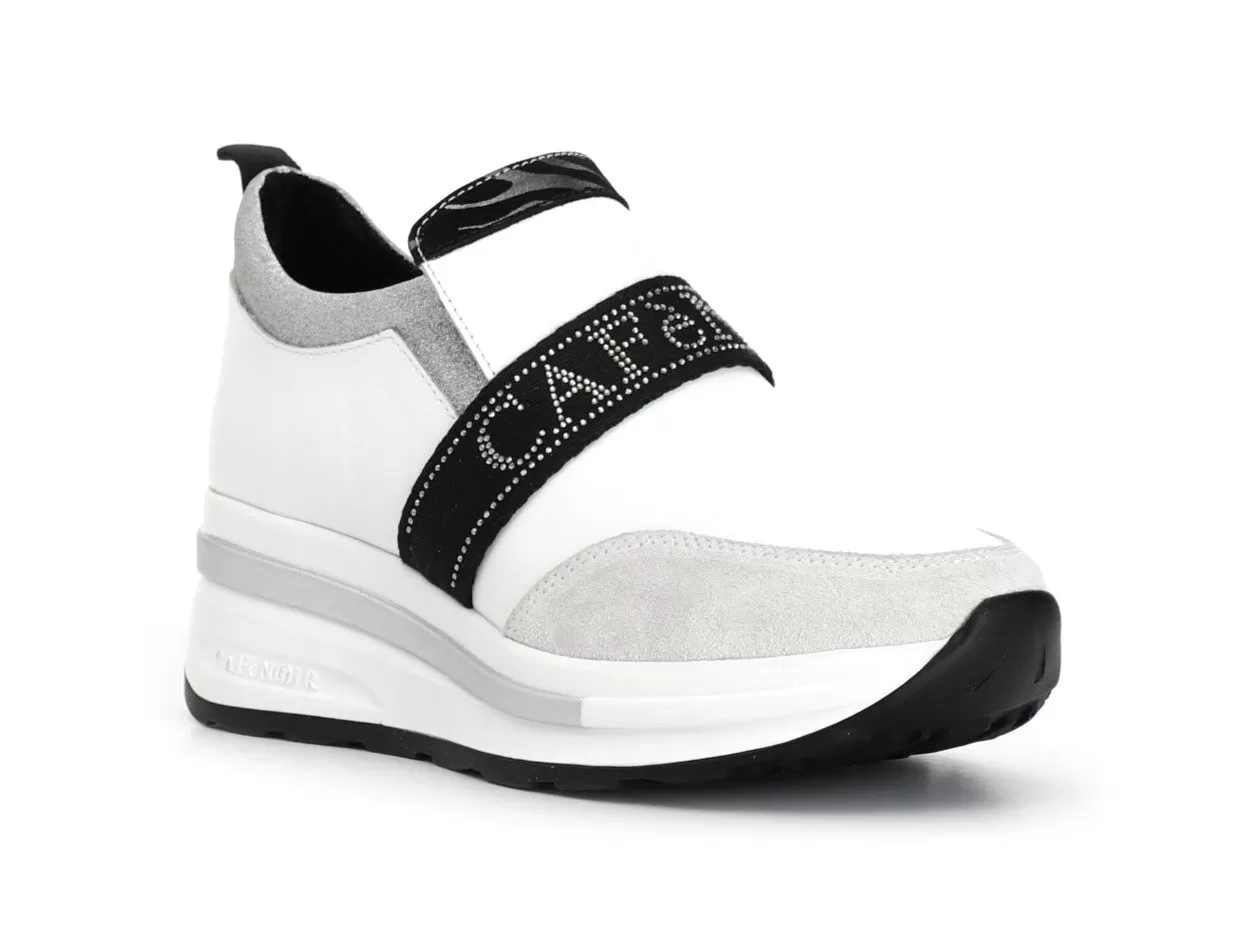 CafèNoir Slip-on Invernale Elastico Logato Tomaia Pelle