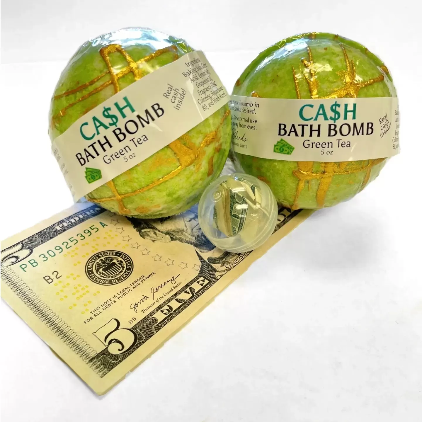 Cash Bath Bombs - 5 Scents