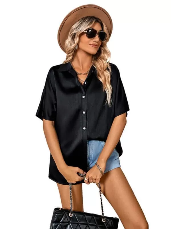 Casual Short Sleeved Women Shirt