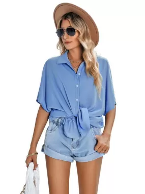 Casual Short Sleeved Women Shirt