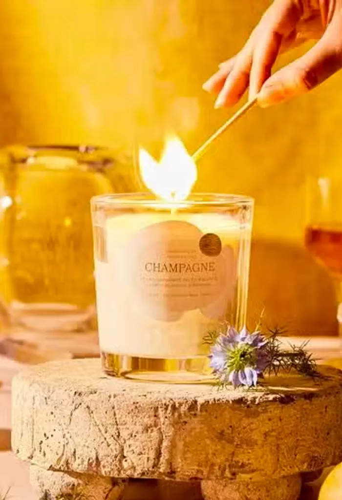 Champagne Candle 6oz