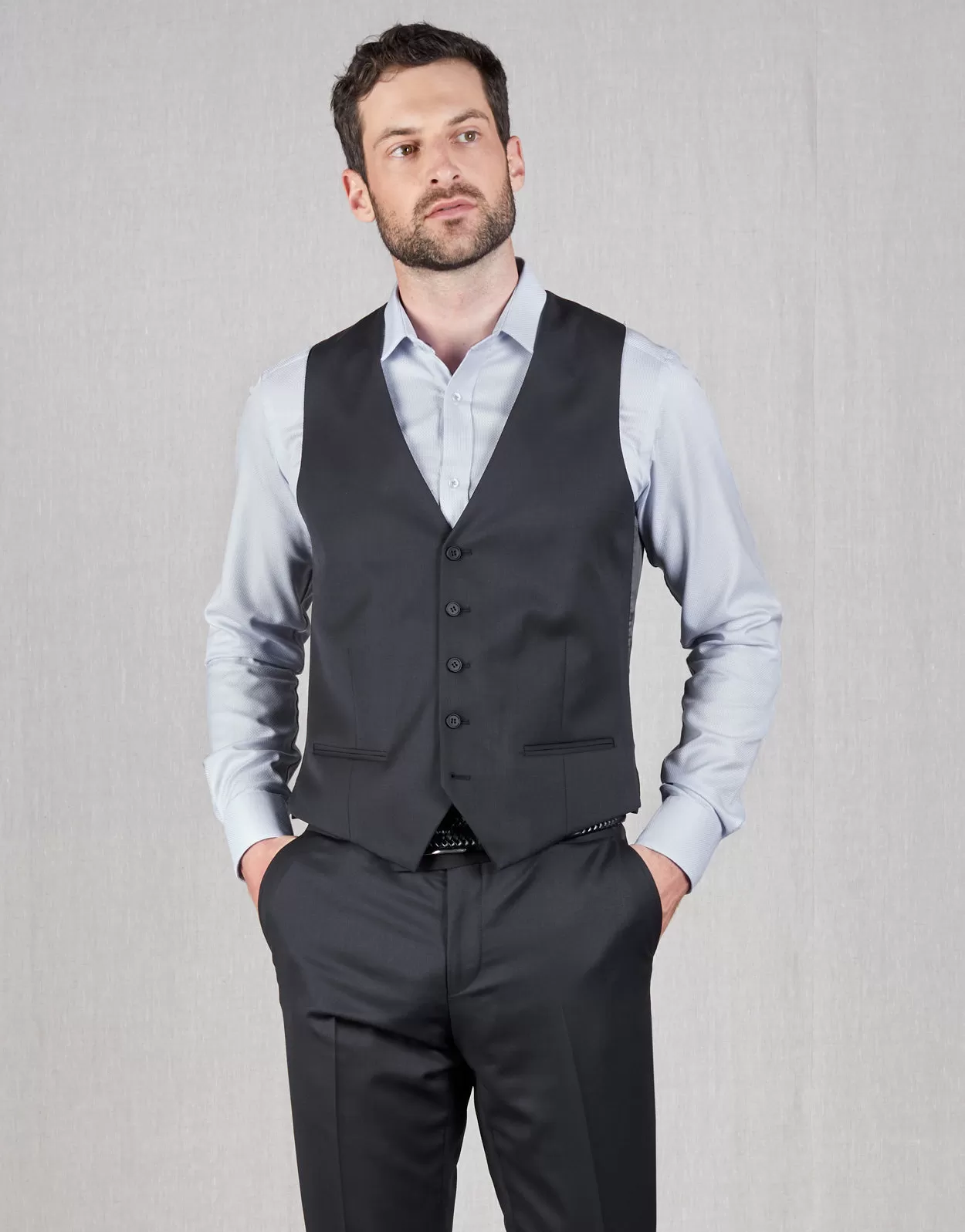 Churchill Black Waistcoat