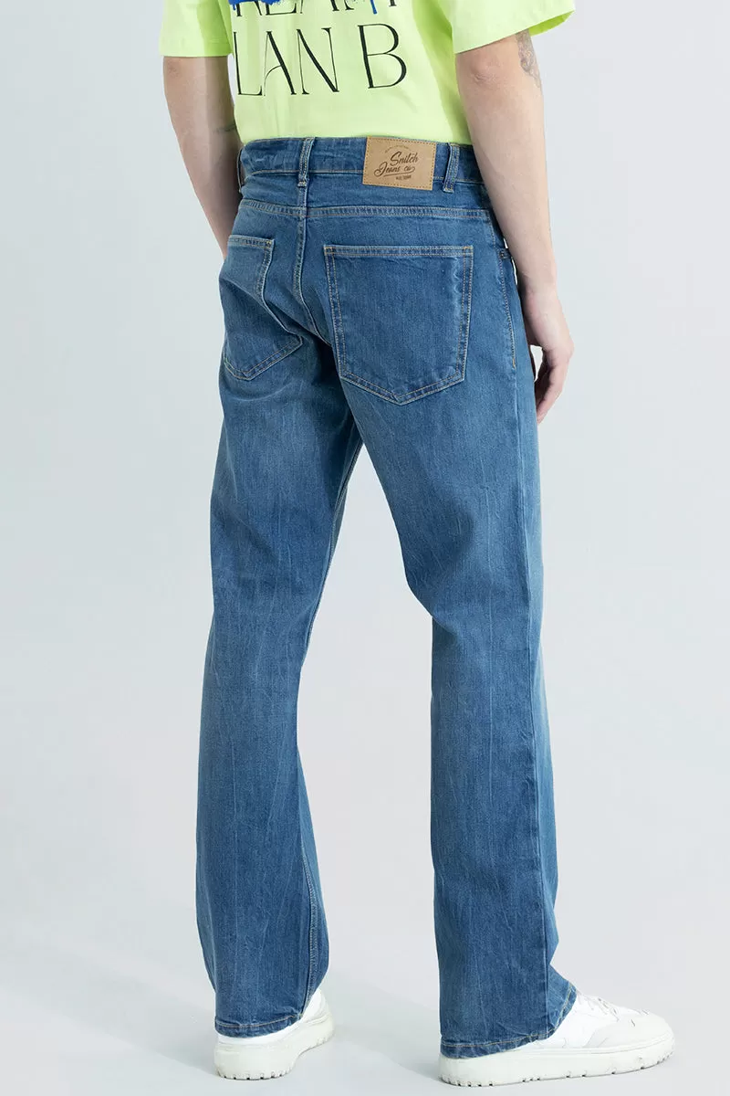 City Slicker Azure Blue Boot Cut Jeans