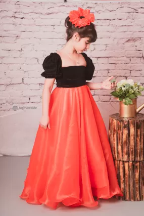 Coral Queen Organza Gown