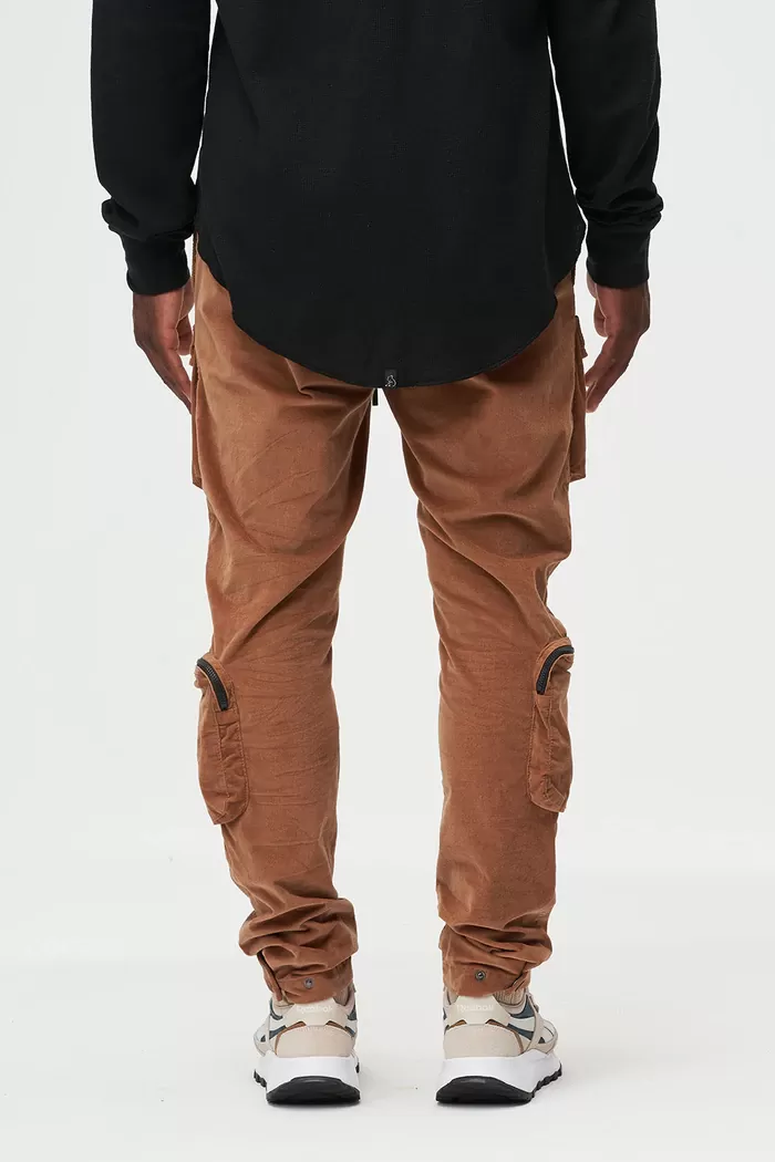 CORDUROY UTILITY PANTS CAMEL